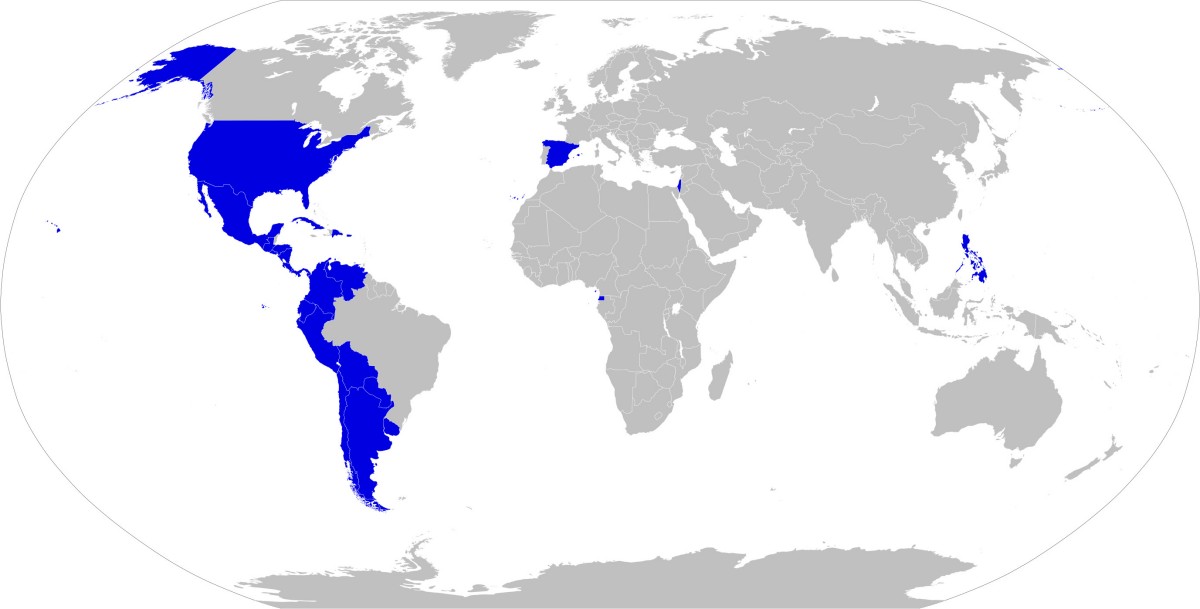 Países con idioma español.